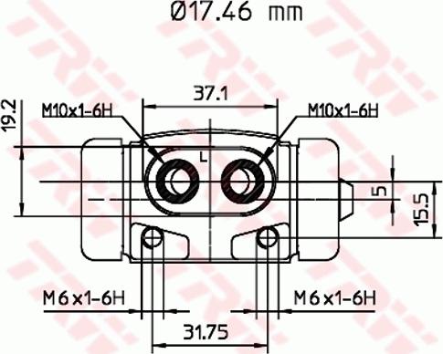 TRW BWC197 - Спирачно цилиндърче на колелото vvparts.bg