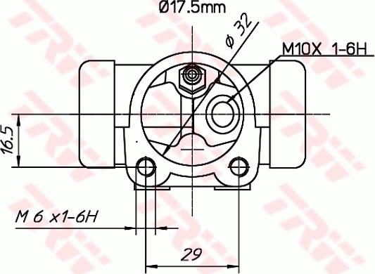 TRW BWC161 - Спирачно цилиндърче на колелото vvparts.bg