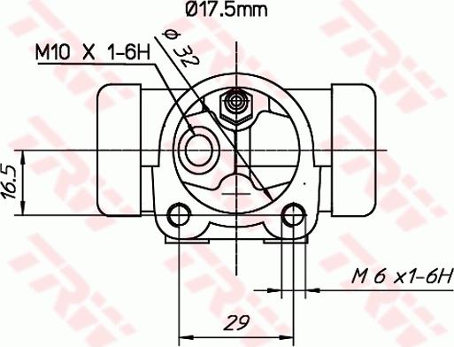 TRW BWC162 - Спирачно цилиндърче на колелото vvparts.bg