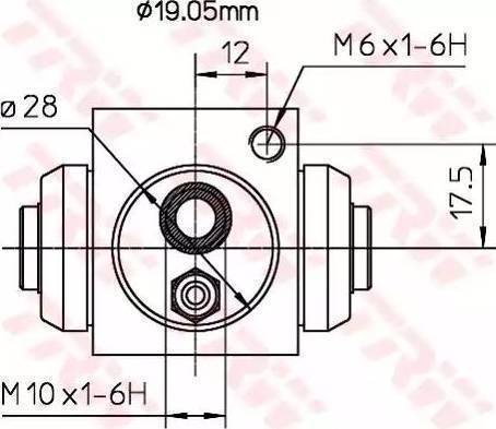 TRW BWD119A - Спирачно цилиндърче на колелото vvparts.bg