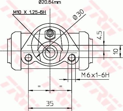 TRW BWF144 - Спирачно цилиндърче на колелото vvparts.bg