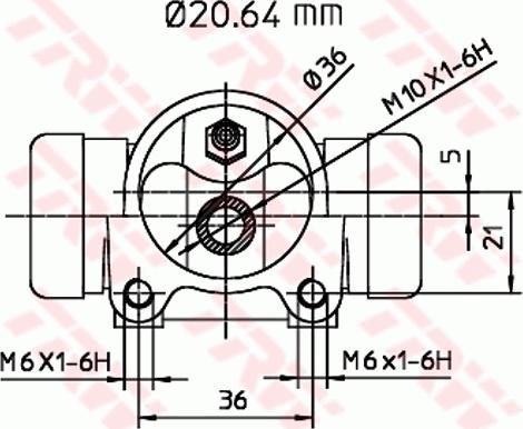 TRW BWF112 - Спирачно цилиндърче на колелото vvparts.bg