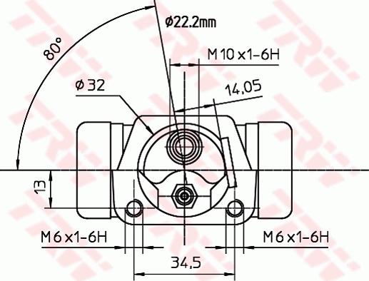 TRW BWH231 - Спирачно цилиндърче на колелото vvparts.bg