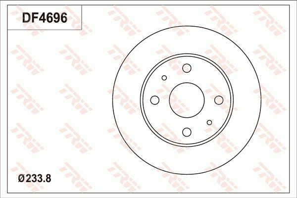 TRW DF4696 - Спирачен диск vvparts.bg