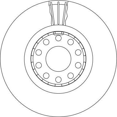 TRW DF4125S - Спирачен диск vvparts.bg