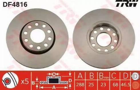 BOSCH 986478546 - Спирачен диск vvparts.bg