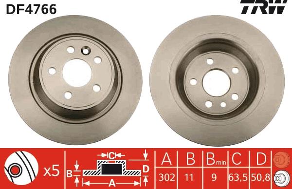 TRW DF4766 - Спирачен диск vvparts.bg