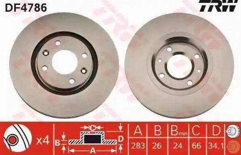 RIDER RD.3325.DF4183 - Спирачен диск vvparts.bg