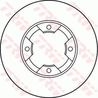 TRW DF1947 - Спирачен диск vvparts.bg