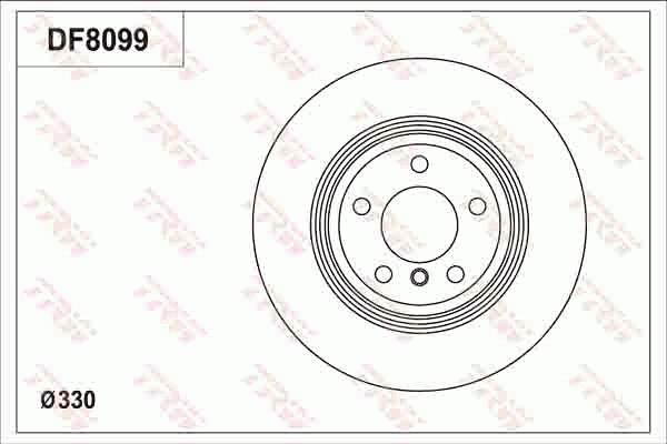 TRW DF8099 - Спирачен диск vvparts.bg