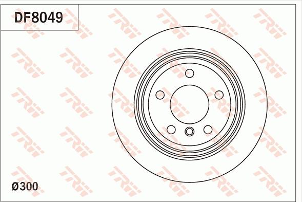 TRW DF8049 - Спирачен диск vvparts.bg