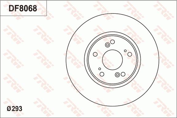 TRW DF8068 - Спирачен диск vvparts.bg