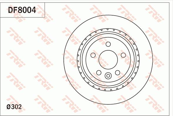 TRW DF8004 - Спирачен диск vvparts.bg