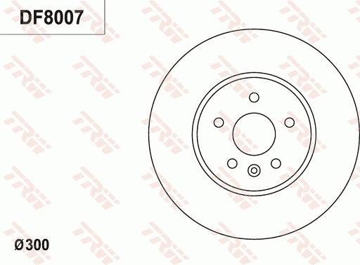 TRW DF8007 - Спирачен диск vvparts.bg