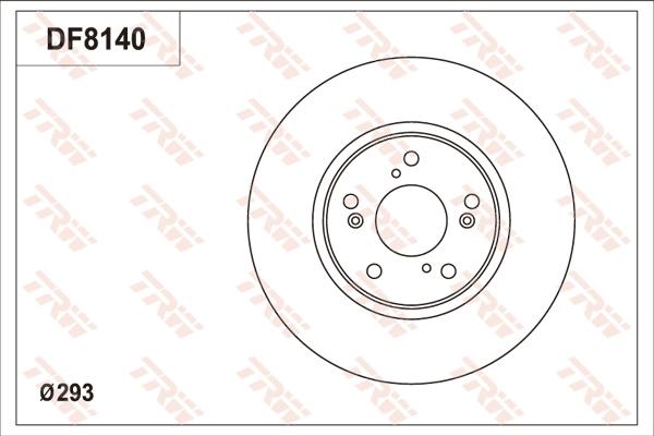 TRW DF8140S - Спирачен диск vvparts.bg