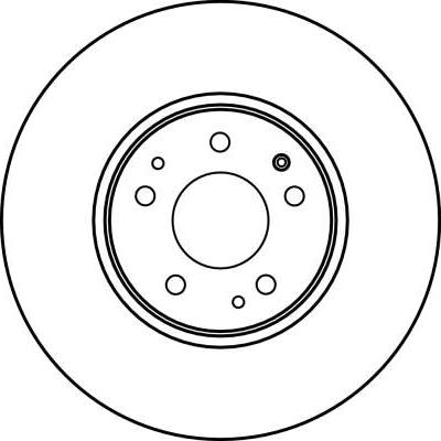 TRW DF2593 - Спирачен диск vvparts.bg