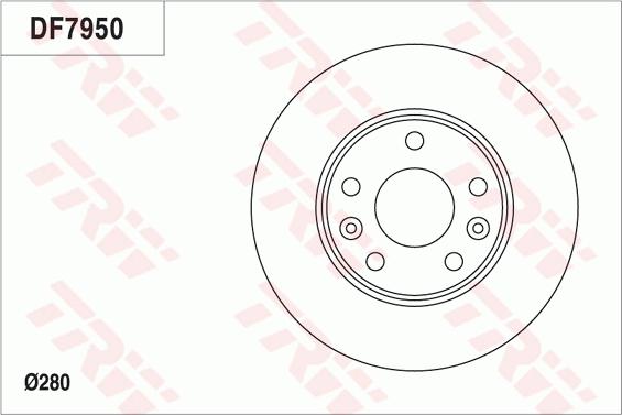 TRW DF7950 - Спирачен диск vvparts.bg