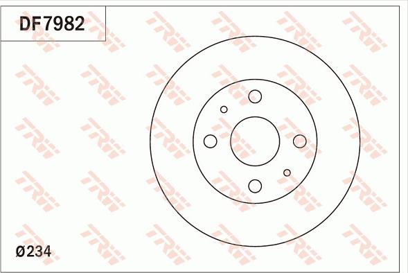 TRW DF7982 - Спирачен диск vvparts.bg