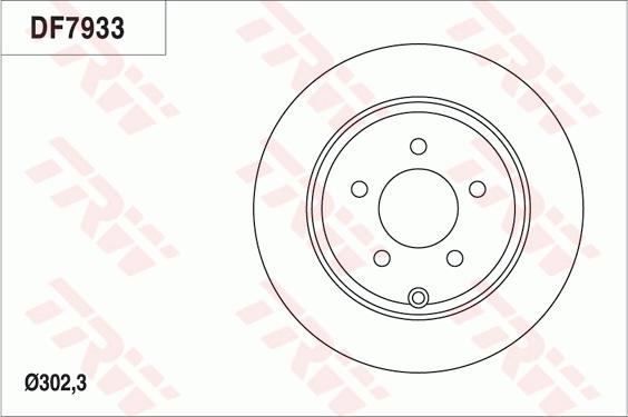 TRW DF7933 - Спирачен диск vvparts.bg