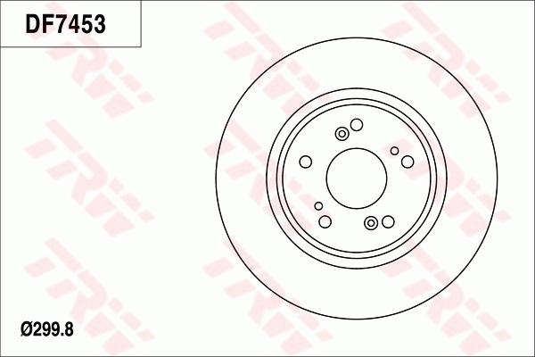 TRW DF7453 - Спирачен диск vvparts.bg