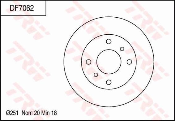 TRW DF7062 - Спирачен диск vvparts.bg