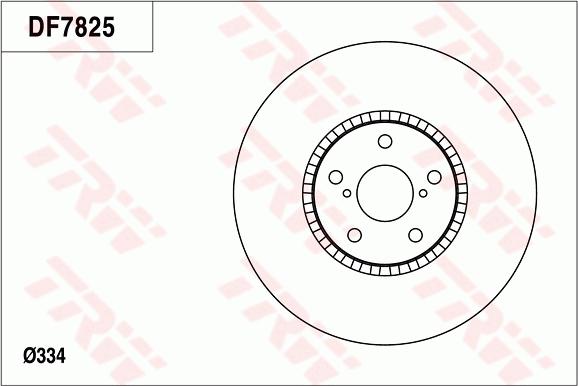 TRW DF7825 - Спирачен диск vvparts.bg