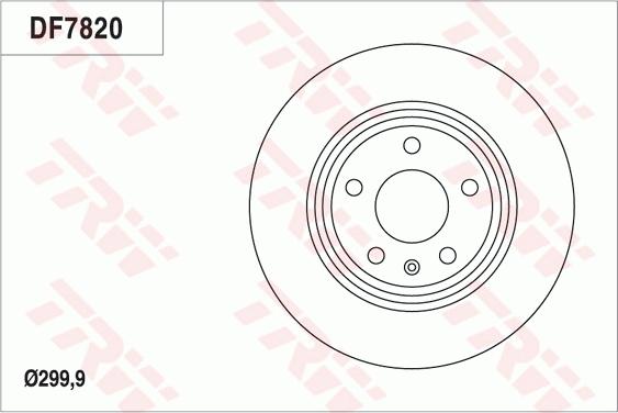 TRW DF7820 - Спирачен диск vvparts.bg