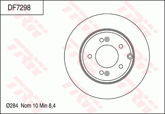 TRW DF7298 - Спирачен диск vvparts.bg