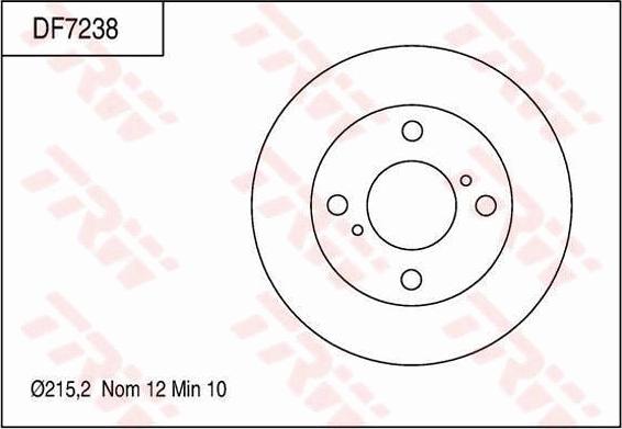 TRW DF7238 - Спирачен диск vvparts.bg