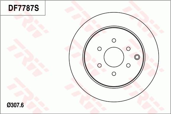 TRW DF7787 - Спирачен диск vvparts.bg