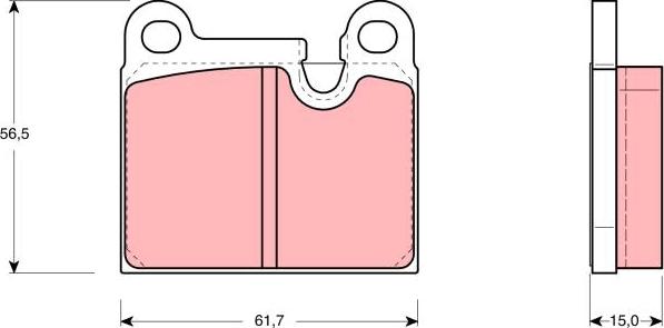 FORMA 156 - Комплект спирачно феродо, дискови спирачки vvparts.bg