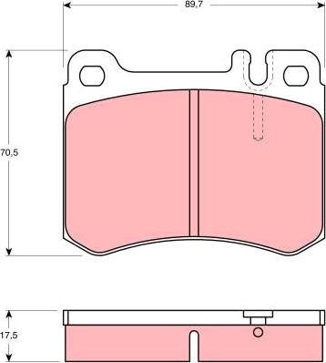 BENDIX 571479 - Комплект спирачно феродо, дискови спирачки vvparts.bg