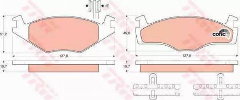 RIDER RD.3323.DB463 - Комплект спирачно феродо, дискови спирачки vvparts.bg