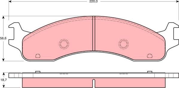 TRW GDB4067 - Комплект спирачно феродо, дискови спирачки vvparts.bg