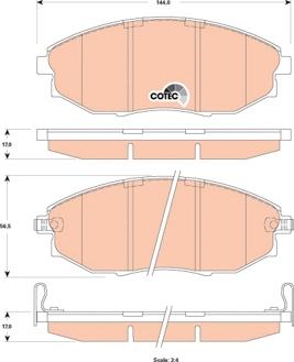 TRW GDB4179 - Комплект спирачно феродо, дискови спирачки vvparts.bg