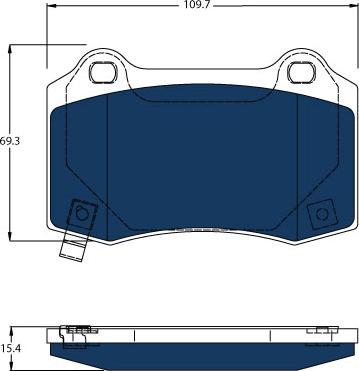 TRW GDB4171BTE - Комплект спирачно феродо, дискови спирачки vvparts.bg