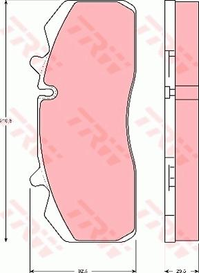 TRW GDB5083 - Комплект спирачно феродо, дискови спирачки vvparts.bg