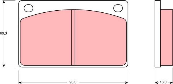 TRW GDB576 - Комплект спирачно феродо, дискови спирачки vvparts.bg