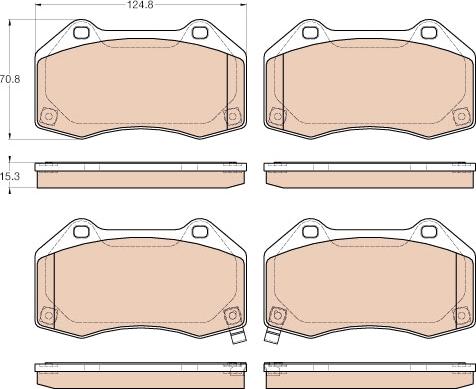 RHIAG 11178657 - Комплект спирачно феродо, дискови спирачки vvparts.bg