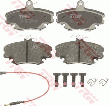 TRW GDB1465 - Комплект спирачно феродо, дискови спирачки vvparts.bg