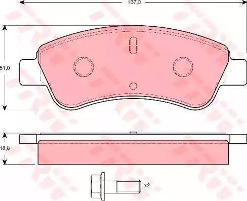 RIDER RD.3323.DB1463 - Комплект спирачно феродо, дискови спирачки vvparts.bg