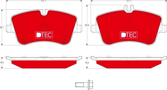 TRW GDB1413DTE - Комплект спирачно феродо, дискови спирачки vvparts.bg