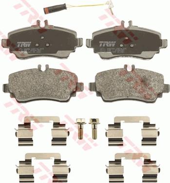 TRW GDB1480 - Комплект спирачно феродо, дискови спирачки vvparts.bg