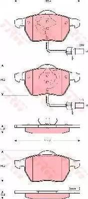 RIDER RD.3323.DB1307 - Комплект спирачно феродо, дискови спирачки vvparts.bg