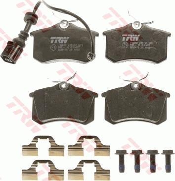 TRW GDB1475 - Комплект спирачно феродо, дискови спирачки vvparts.bg