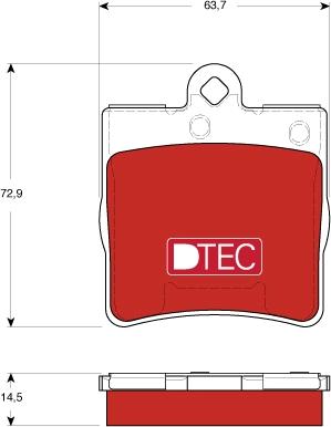 TRW GDB1545DTE - Комплект спирачно феродо, дискови спирачки vvparts.bg