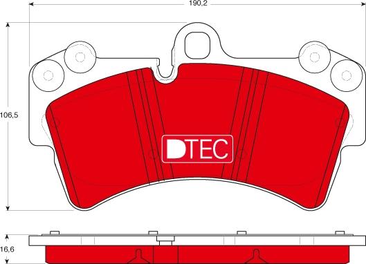 TRW GDB1548DTE - Комплект спирачно феродо, дискови спирачки vvparts.bg