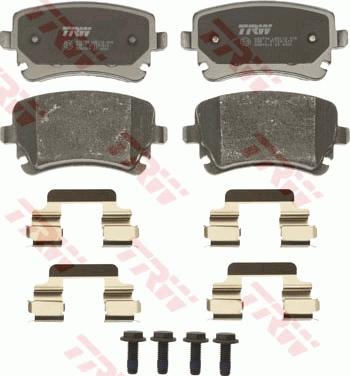 TRW GDB1516 - Комплект спирачно феродо, дискови спирачки vvparts.bg