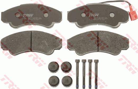 TRW GDB1518 - Комплект спирачно феродо, дискови спирачки vvparts.bg