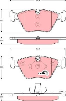 TRW GDB1577 - Комплект спирачно феродо, дискови спирачки vvparts.bg